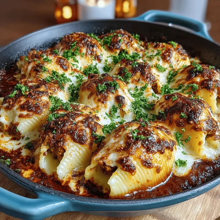 As the leaves turn golden and the air takes on a crisp chill, autumn ushers in a season ripe for culinary exploration. It’s a time to gather with loved ones and enjoy heartwarming dishes that celebrate the rich and diverse flavors of fall. One standout recipe that embodies the essence of this season is Pumpkin Delight Stuffed Shells. This delightful dish marries the creamy goodness of ricotta cheese with the earthy sweetness of pumpkin, all nestled within tender pasta shells. Topped generously with marinara sauce and melted cheese, these stuffed shells are perfect for family gatherings, cozy dinners, or even as a comforting meal on a cool evening.