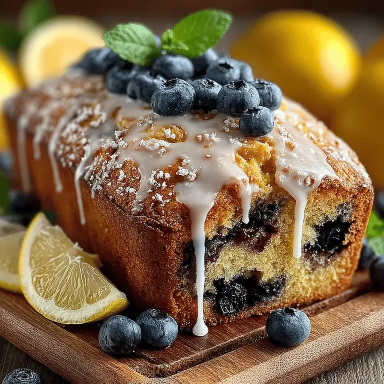 When it comes to baking, few things can rival the joy of creating a loaf that perfectly balances tartness and sweetness. The Zesty Lemon Blueberry Bliss Loaf is a prime example of this delightful harmony. With its vibrant lemon flavor paired beautifully with sweet, juicy blueberries, this loaf is not only a feast for the taste buds but also a visual delight. Whether served at a brunch gathering, enjoyed during an afternoon tea, or savored as a light dessert, this loaf is versatile enough to shine on any occasion.