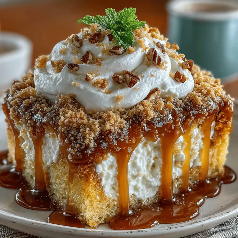 As the air turns crisp and the leaves begin to paint the landscape in hues of amber and gold, our thoughts naturally shift toward the comforting flavors of fall. One of the most delightful ways to celebrate this season is through desserts that embody its essence. Poke cakes, with their unique appeal and versatility, have become a cherished staple in the dessert repertoire, and the Caramel Pumpkin Poke Cake perfectly captures the flavors of autumn. This cake promises to be a showstopper at any gathering, whether it's a cozy family dinner or a festive Thanksgiving celebration.