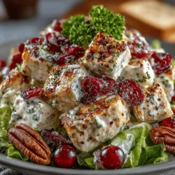 When it comes to holiday gatherings, potlucks, or simply indulging in a delightful meal, nothing quite matches the charm of a beautifully crafted salad. The "Festive Cranberry Pecan Chicken Salad" is a perfect embodiment of this sentiment, combining savory and sweet elements that evoke the spirit of celebration. This salad is not just a dish; it's a delightful mélange of flavors and textures that can elevate any occasion. Whether you're hosting a holiday feast or looking for a refreshing lunch option, this chicken salad is sure to impress.