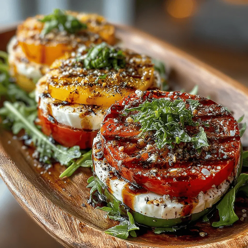 The Caprese salad, a staple of Italian cuisine, is celebrated for its simplicity and freshness. Originating from the enchanting island of Capri, this dish exemplifies the Mediterranean diet's emphasis on high-quality ingredients. Traditionally composed of just three main components—fresh mozzarella, ripe tomatoes, and fragrant basil—Caprese salad embodies the essence of Italian cooking: the focus on seasonal produce and harmonious flavors. Over the years, this classic has evolved into various interpretations, one of which is the Caprese Delight, a contemporary twist that highlights the vibrant flavors of heirloom tomatoes and the creamy texture of buffalo mozzarella.