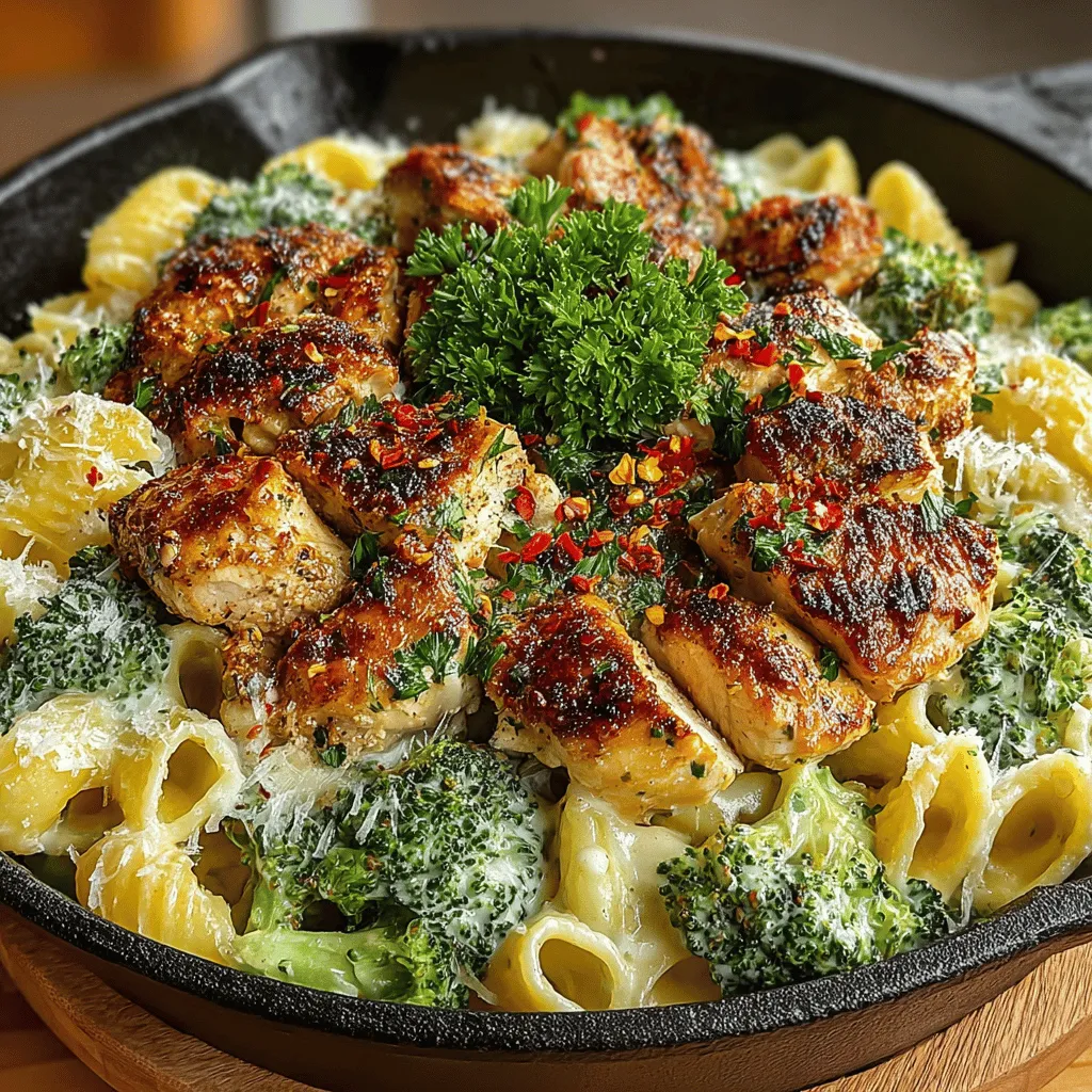 In today’s fast-paced world, one-pot meals have become a staple for busy households seeking quick and delicious dinner options. The Creamy Chicken and Broccoli Skillet Pasta is a perfect solution, combining tender chicken, vibrant broccoli, and al dente pasta in a luscious creamy sauce. This dish not only satisfies the palate but also provides a balanced meal, incorporating lean protein from chicken, carbohydrates from pasta, and essential vitamins from broccoli. It’s an excellent choice for families looking to enjoy a wholesome and satisfying dinner without spending hours in the kitchen.