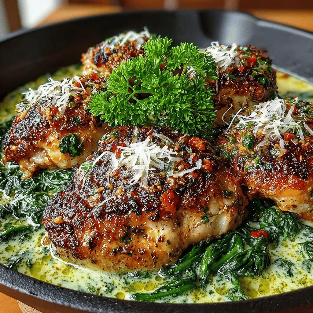 In the fast-paced world we live in, one-pan meals have become a culinary lifesaver for busy weeknights. They offer the perfect blend of convenience and flavor, allowing home cooks to prepare delicious dinners without the hassle of extensive cleanup. Among the myriad of one-pan dishes, creamy garlic chicken stands out as a comforting and satisfying choice, marrying rich, savory flavors with the nutrient-packed goodness of spinach. This recipe not only delivers on taste but also simplifies the cooking process, making it an ideal option for families, professionals, or anyone looking to whip up a hearty meal in minimal time.