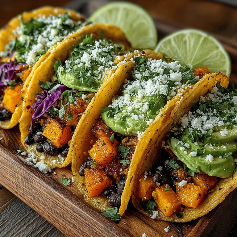 In the ever-evolving landscape of culinary trends, savory sweet potato and black bean tacos have emerged as a standout dish that marries flavor with nutrition. These tacos offer a delightful blend of textures and tastes, making them an excellent choice for anyone seeking a hearty meal that satisfies both the palate and the body. As plant-based diets gain traction across various demographics, this recipe appeals not only to vegetarians and vegans but also to meat-lovers looking to incorporate more wholesome meals into their diet.