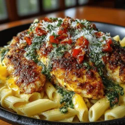 To ensure your One-Pan Creamy Tomato Basil Chicken turns out perfectly every time, start by selecting high-quality chicken breasts. Before cooking, it’s crucial to prepare the chicken properly. Pat the chicken breasts dry with paper towels to remove excess moisture. This step is essential as it helps achieve a golden crust during the searing process.