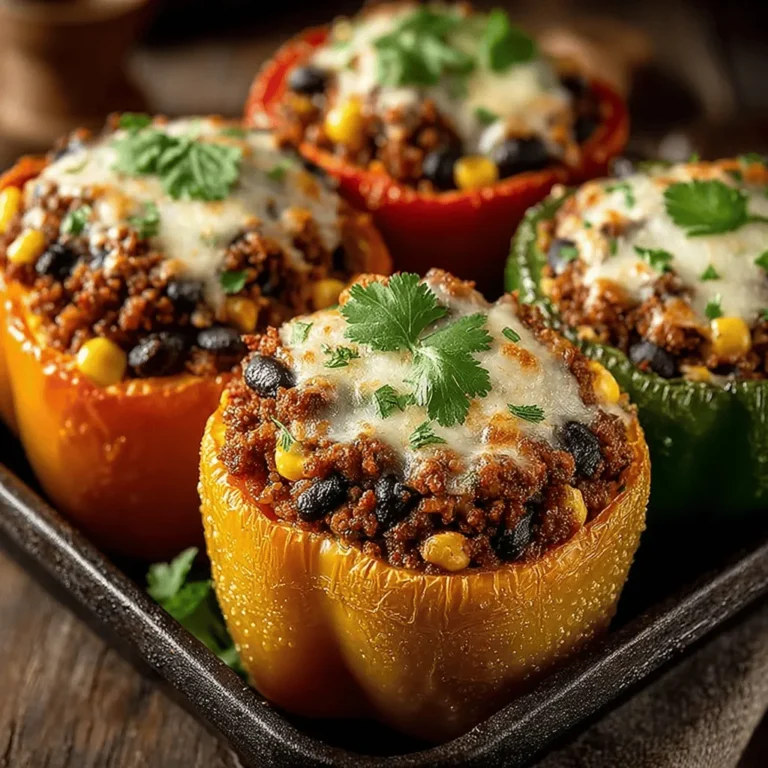 When preparing your Hearty Turkey and Quinoa Stuffed Peppers, ensuring that they remain stable while baking is crucial for even cooking and presentation. Here are some tips: