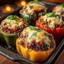 Discover a delightful dish that merges the wholesome goodness of ground turkey and fresh spinach with the vibrant flavors of bell peppers. Turkey & Spinach Delight Stuffed Peppers is not only a colorful feast for the eyes but also a nutritious and satisfying meal option perfect for any day of the week. This recipe is simple to follow and yields a delicious result that will please your whole family. In this article, we will explore the ingredients, preparation steps, nutritional benefits, and variations of this hearty dish.