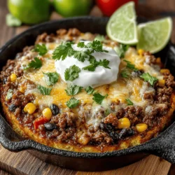In today's fast-paced world, the appeal of one-pan meals has never been more pronounced. These culinary creations promise convenience without sacrificing flavor, making them ideal for busy weeknight dinners. Among the myriad of one-pan options, the Sizzling Fiesta Beef Taco Skillet stands out as a family-friendly dish that brings the vibrant flavors of taco night to your table in a fraction of the time. This delightful recipe not only simplifies meal prep but also tantalizes taste buds, making it a perfect choice for both adults and children alike.