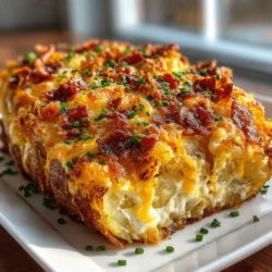 In the world of comfort food, few dishes can rival the Ultimate Cheesy Potato and Bacon Bake. This rich and creamy dish combines the heartiness of russet potatoes with the savory flavors of crispy bacon and sharp cheddar cheese, creating a meal that warms the soul. Whether you are hosting a gathering, preparing a family dinner, or simply indulging on a cozy night in, this recipe is not only satisfying but also relatively straightforward to prepare. With layers of flavor and texture, it stands as a perfect example of why certain dishes earn their place in our hearts and on our tables.