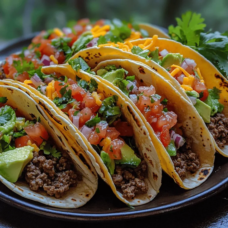 Embark on a flavor-packed journey with these Zesty Beef Tacos, a perfect blend of savory beef, fresh ingredients, and zesty salsa. Tacos are not merely a meal; they are a vibrant cultural tradition that brings people together, making them an ideal choice for gatherings, family dinners, or even a quick weeknight meal. The beauty of tacos lies in their versatility and the ability to customize them according to individual preferences. This article will guide you through the process of creating mouth-watering tacos that are not only quick to prepare but also bursting with flavor.