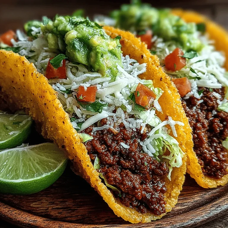 Tacos have become a beloved staple in kitchens around the world, and for good reason. Among the myriad of taco recipes, Zesty Quick Beef Tacos with Avocado Salsa stands out as a quick, delicious, and fresh option that caters to both busy weeknights and festive gatherings. This dish brings together the rich flavors of seasoned beef, the creaminess of ripe avocados, and the zing of fresh salsa, making it an irresistible choice for taco lovers.