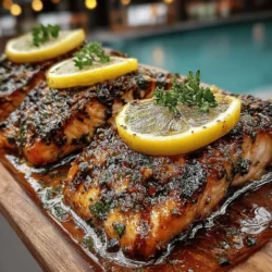 If you're on the lookout for a dish that marries vibrant flavors with wholesome nutrition, look no further than Zesty Citrus Delight: Lemon Herb Grilled Salmon. This recipe is not only easy to prepare but also delivers a delightful culinary experience that can elevate any meal, whether it’s a casual family dinner or a festive gathering with friends. The combination of fresh herbs and zesty citrus creates a harmonious balance that enhances the natural richness of the salmon, making it a crowd-pleaser for all palates.