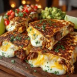 - 2 cups cooked chicken, shredded or diced - 1 cup shredded cheese (cheddar or Monterey Jack) - 1 medium onion, thinly sliced - 1 bell pepper, thinly sliced (any color) - 1 tablespoon olive oil - 1 teaspoon garlic powder - 1 teaspoon cumin - 1 teaspoon smoked paprika - ½ teaspoon chili powder - 4 large flour tortillas - Salt and pepper to taste