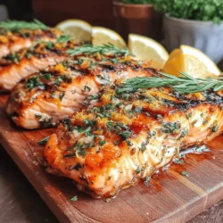Zesty Lemon Herb Grilled Salmon