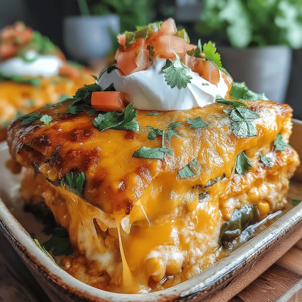 In the realm of comfort food, casseroles reign supreme, combining ease of preparation with heartwarming flavors. One standout recipe that beautifully encapsulates this is the Cheesy Chile Relleno Casserole. This dish brings together the smoky, spicy notes of roasted poblano peppers, the creaminess of two types of cheese, and the hearty goodness of black beans and corn. Perfect for gatherings or a cozy family dinner, this casserole not only satisfies your cravings but also showcases a delightful fusion of Mexican and American cuisines. In this article, we’ll delve into the preparation, cooking methods, and the unique flavors that make this casserole a must-try.