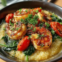 Zesty Lemon Garlic Shrimp & Quinoa Delight is a vibrant and nourishing dish that beautifully combines succulent shrimp with protein-packed quinoa. This dish bursts with flavor thanks to the zesty lemon and aromatic garlic, making it a delightful choice for any occasion. Whether you're whipping up a quick weeknight dinner or hosting friends for a casual gathering, this recipe is sure to impress. The harmonious blend of ingredients not only tantalizes the taste buds but also offers a nutritious meal that supports a balanced diet.