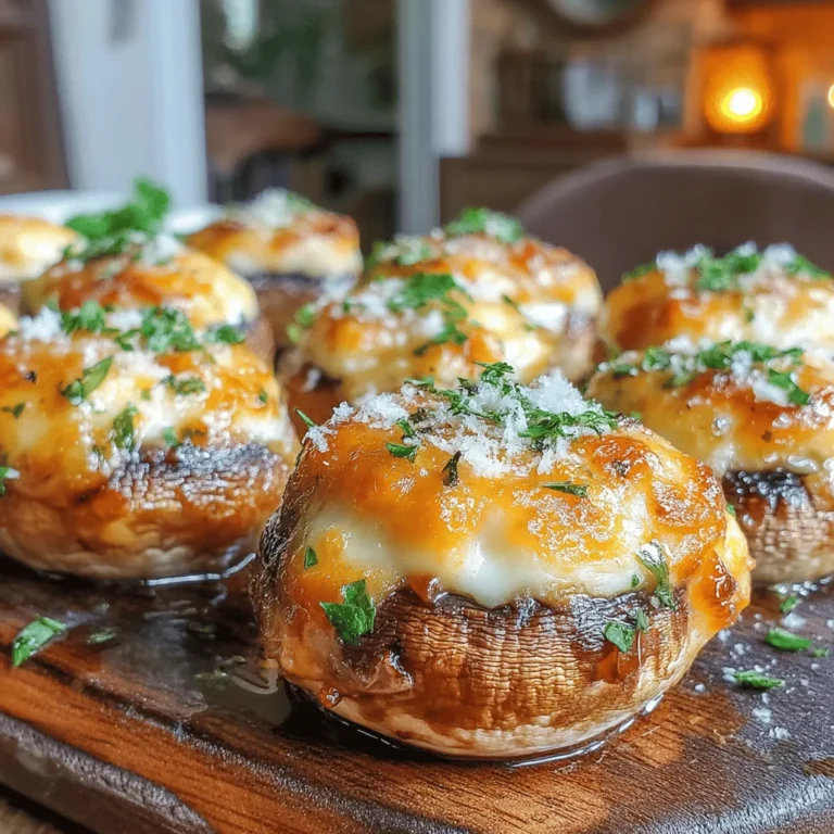 Stuffed mushrooms are a beloved appetizer that never fails to impress. Their bite-sized nature makes them perfect for gatherings, parties, or even a cozy family meal. With a delightful combination of flavors and textures, they are sure to tantalize the taste buds of anyone who tries them.