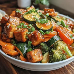 Colorful Crunch Veggie Stir-Fry with Tofu