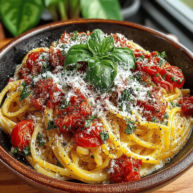 Quick & Creamy Tomato Basil Pasta is a comforting dish that can be prepared in just 25 minutes, making it an ideal choice for busy weeknights. This recipe boasts rich flavors and a creamy texture, thanks to the combination of fresh ingredients and simple preparation steps. Whether you are cooking for your family, hosting a gathering, or enjoying a cozy meal for one, this pasta dish is versatile and satisfying. The delightful blend of tomatoes, basil, and cream creates an irresistible meal that will have everyone coming back for seconds.