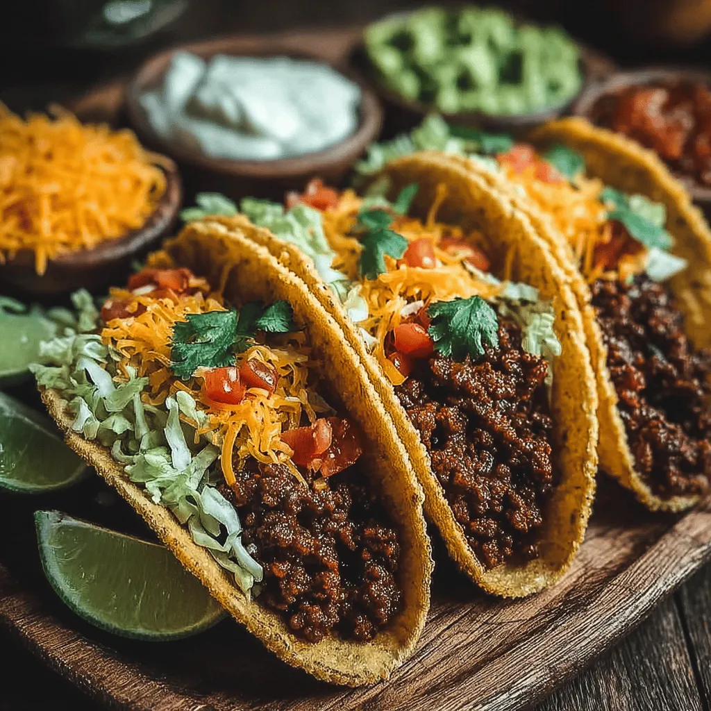 Tacos are celebrated worldwide, transcending cultural boundaries and bringing people together. Their versatility and ability to cater to diverse tastes make them a staple at family gatherings and parties. The concept of a customizable taco night allows everyone to create their own perfect bite, making it a fun and interactive dining experience. Enter the Fiesta Taco Extravaganza, a delightful recipe that combines savory flavors and vibrant toppings, ensuring your taco night is nothing short of spectacular.