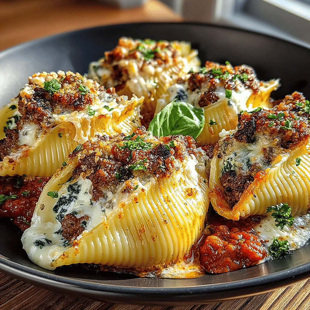 Stuffed shells are a cherished staple in Italian cuisine, celebrated for their comforting nature and hearty flavors. This delightful dish combines the richness of Italian sausage, the freshness of spinach, and a harmonious blend of cheeses, creating a satisfying meal perfect for family gatherings or cozy weeknight dinners. Each jumbo pasta shell is generously filled with a creamy mixture, then smothered in marinara sauce and baked to perfection. Whether you’re a seasoned cook or a beginner in the kitchen, this recipe will guide you step-by-step to create an unforgettable dish that will leave everyone craving more.