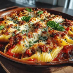 Stuffed shells are a cherished staple in Italian cuisine, celebrated for their comforting nature and hearty flavors. This delightful dish combines the richness of Italian sausage, the freshness of spinach, and a harmonious blend of cheeses, creating a satisfying meal perfect for family gatherings or cozy weeknight dinners. Each jumbo pasta shell is generously filled with a creamy mixture, then smothered in marinara sauce and baked to perfection. Whether you’re a seasoned cook or a beginner in the kitchen, this recipe will guide you step-by-step to create an unforgettable dish that will leave everyone craving more.