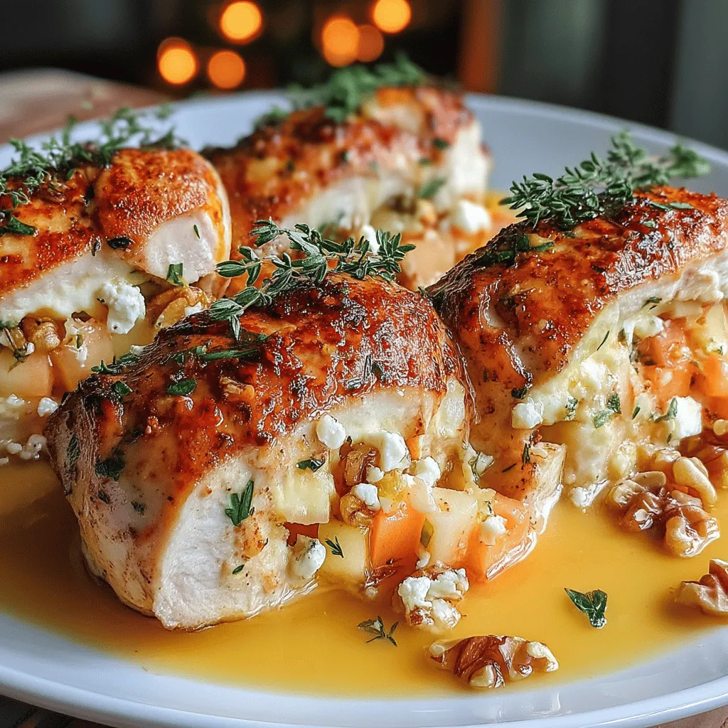 If you're looking to elevate your dinner game, Creamy Apple Sage Stuffed Chicken Breasts are a perfect choice. This dish brings together the savory richness of chicken with a delightful filling that combines creamy textures and a hint of sweetness from Granny Smith apples. The aromatic sage adds an herbaceous note that ties all the flavors together beautifully.