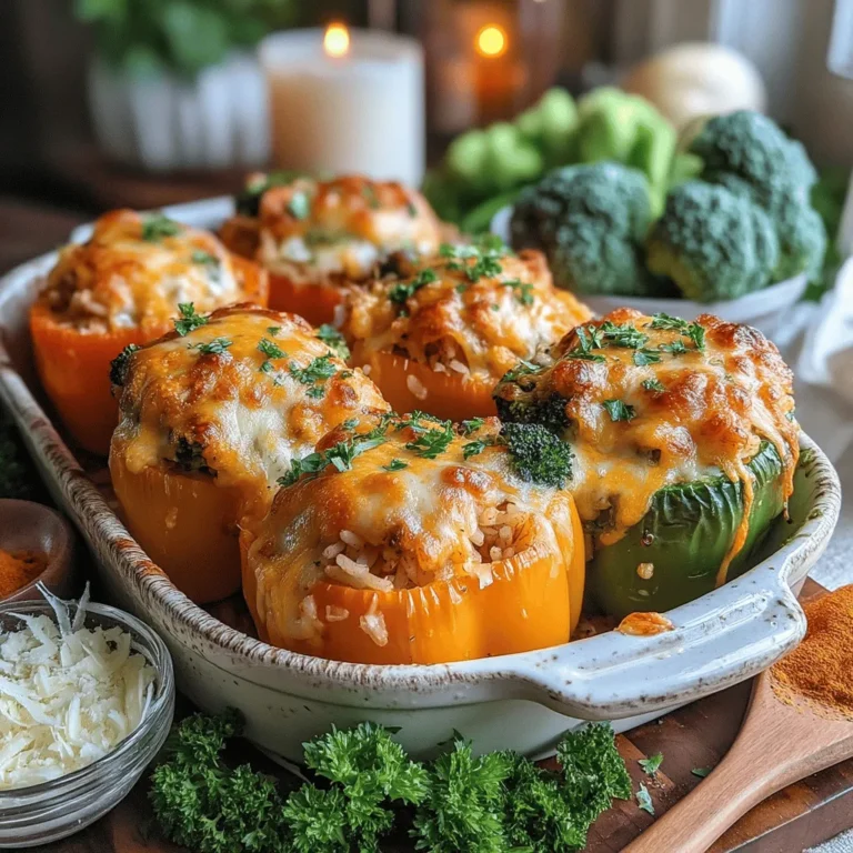 Stuffed peppers are a beloved comfort food that combines vibrant colors, hearty ingredients, and rich flavors. They serve as a versatile canvas, allowing for endless customization, whether you prefer meat, grains, or vegetables. This recipe for Cheesy Broccoli and Rice Stuffed Peppers takes the classic dish to new heights, offering a nutritious and satisfying meal that the whole family will enjoy.