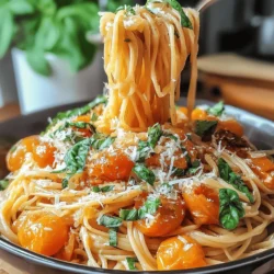 Quick Roasted Garlic & Tomato Pasta