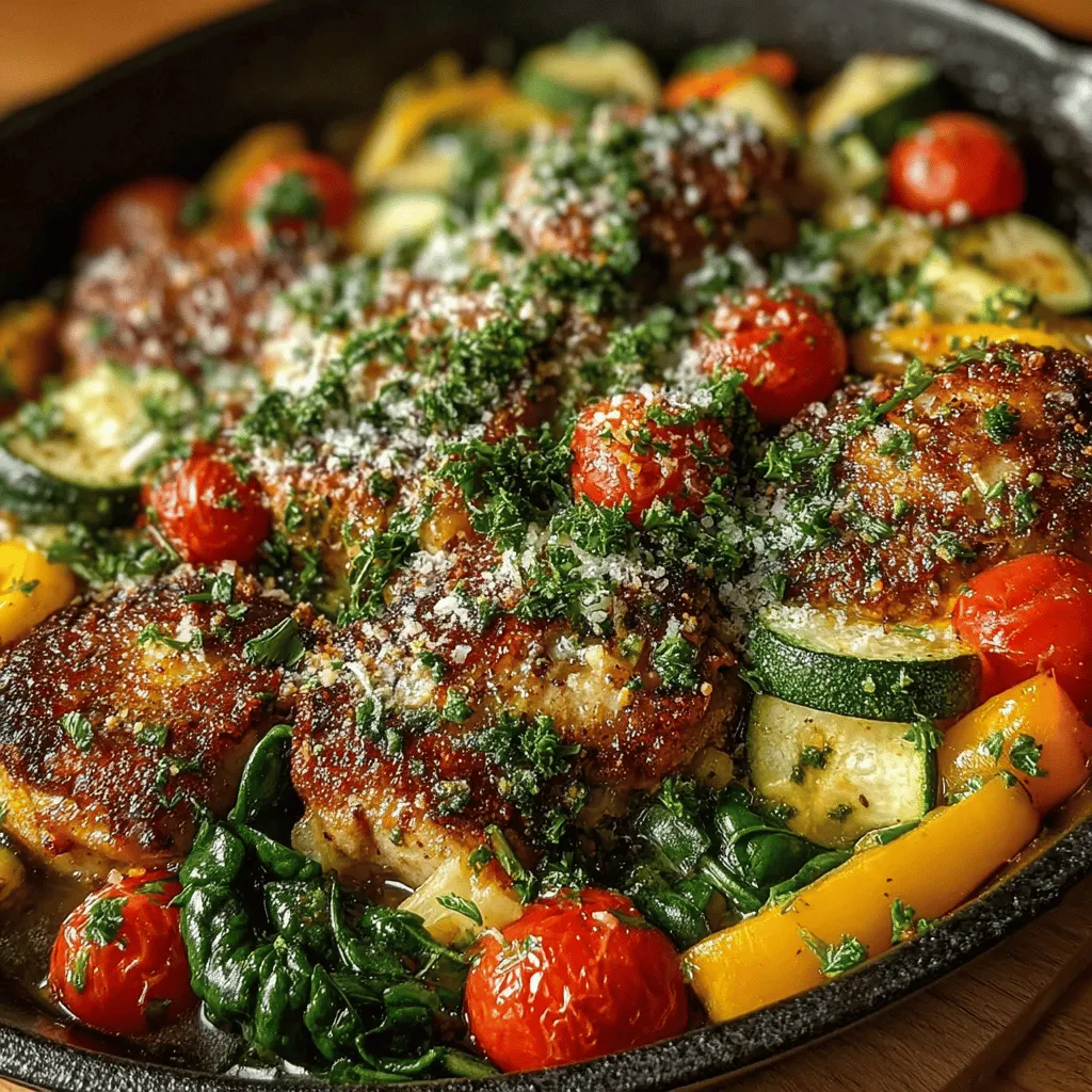 In today's fast-paced world, one-pan meals have gained immense popularity among home cooks looking for convenience without compromising on flavor. The One-Pan Savory Chicken and Vegetable Delight is a perfect example of a dish that brings together ease of preparation and a deliciously satisfying meal. This recipe not only simplifies cooking and cleanup but also packs a nutritional punch, making it an ideal choice for busy families, health-conscious individuals, and novice cooks alike. With tender chicken thighs and an array of seasonal vegetables, this dish offers a well-rounded balance of protein and vitamins, ensuring that your dinner is both wholesome and delightful.