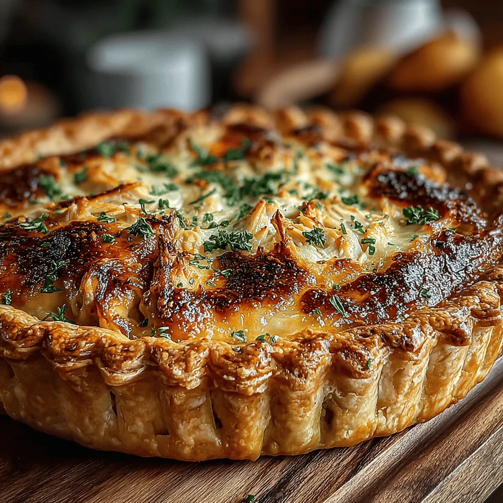 - 2 cups cooked chicken, shredded or diced - 1 cup carrots, diced - 1 cup peas (fresh or frozen) - 1 cup celery, diced - 1/2 cup onion, finely chopped - 1/3 cup all-purpose flour - 1/4 cup unsalted butter - 2 cups chicken broth - 1 cup milk - 1 teaspoon dried thyme - Salt and pepper to taste