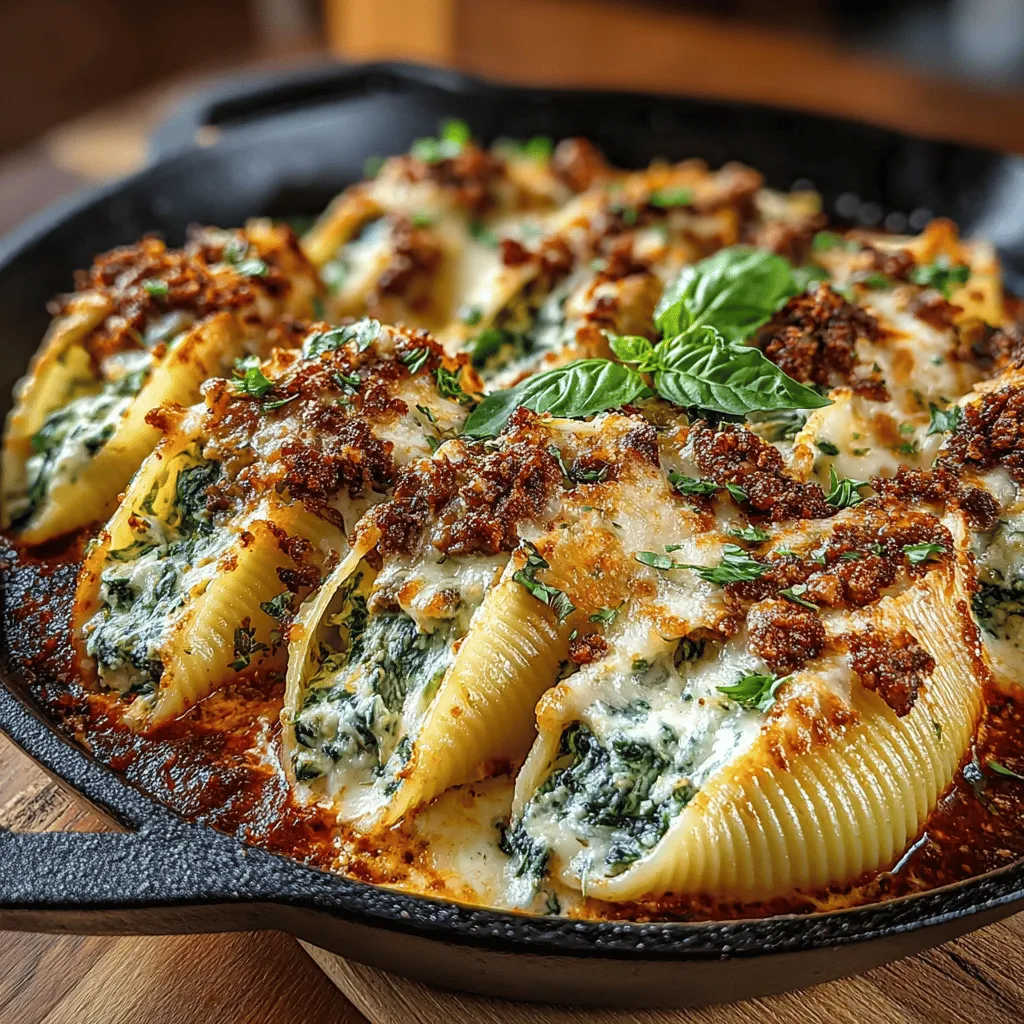 Savory stuffed shells are a comforting meal that brings warmth and satisfaction to any dining table. This recipe features a delightful combination of ground turkey and fresh spinach, offering a healthier alternative to traditional stuffed pasta dishes. Not only is this dish rich in flavor, but it also incorporates wholesome ingredients, making it perfect for family dinners or meal prep. Packed with protein and nutrients, these stuffed shells will quickly become a favorite in your household.