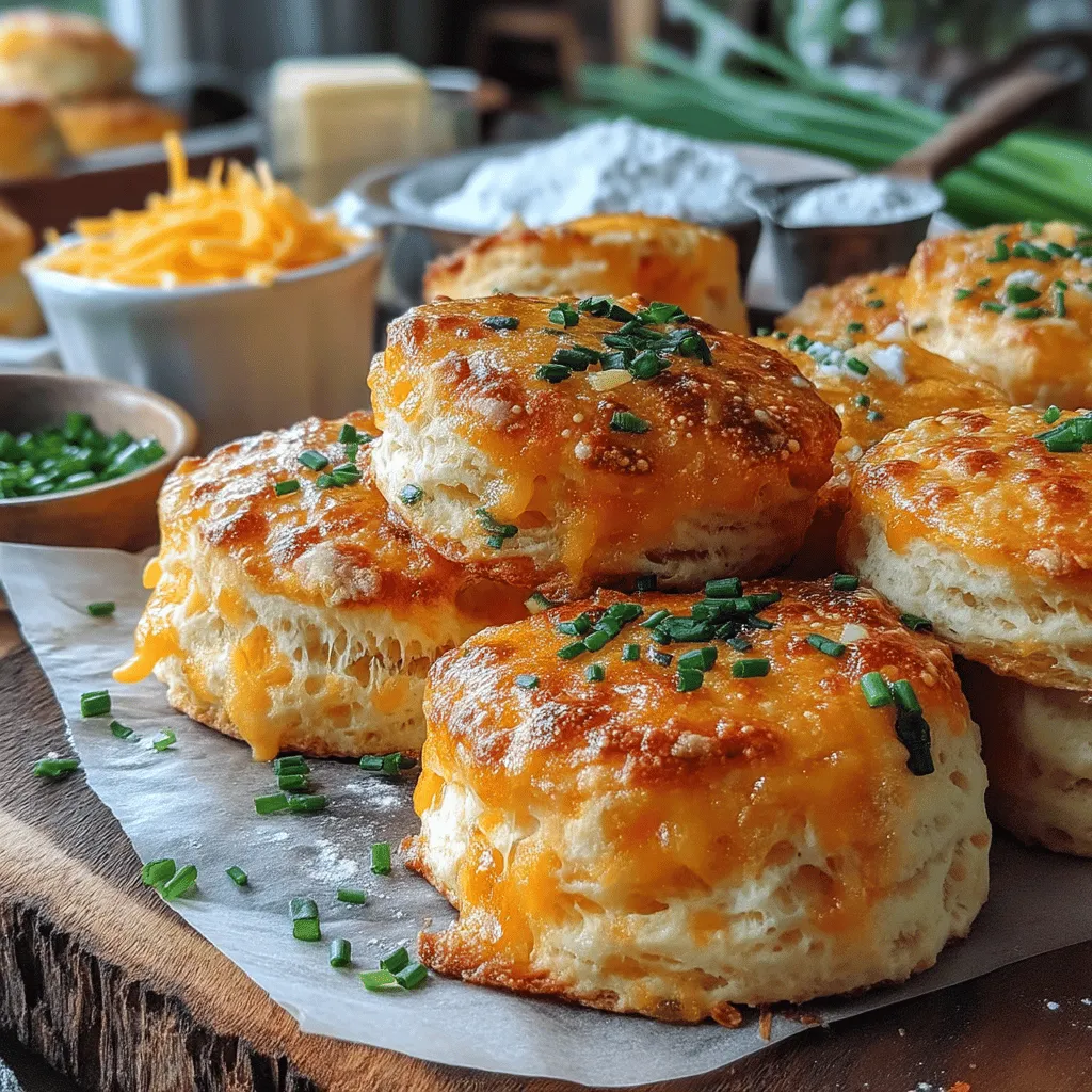 In the realm of comfort food, few things rival the warmth and satisfaction of freshly baked biscuits. The Golden Cheddar & Chive Biscuits stand out not just for their golden hue and irresistible aroma, but also for their delightful blend of sharp cheddar cheese and fresh chives. Whether enjoyed warm from the oven or served alongside a hearty meal, these biscuits are sure to become a beloved staple in your kitchen.