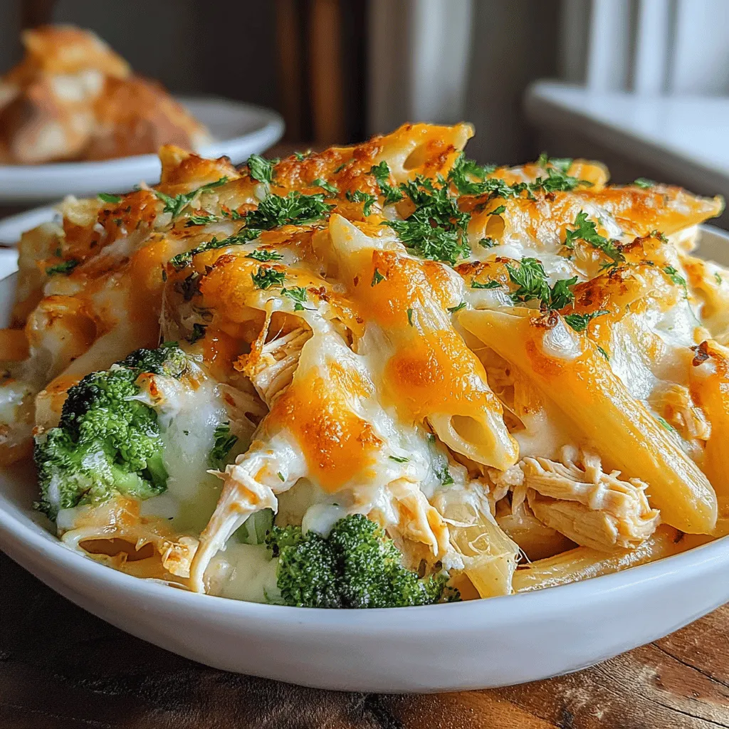 If you're searching for a comforting and hearty dish that pleases everyone at the dinner table, look no further than Cheesy Chicken and Broccoli Pasta Bake. This delightful recipe features a creamy texture combined with flavorful ingredients, making it an ideal choice for family dinners or gatherings. Packed with protein from the chicken and nutrients from the broccoli, this dish is not only delicious but also nutritionally balanced.