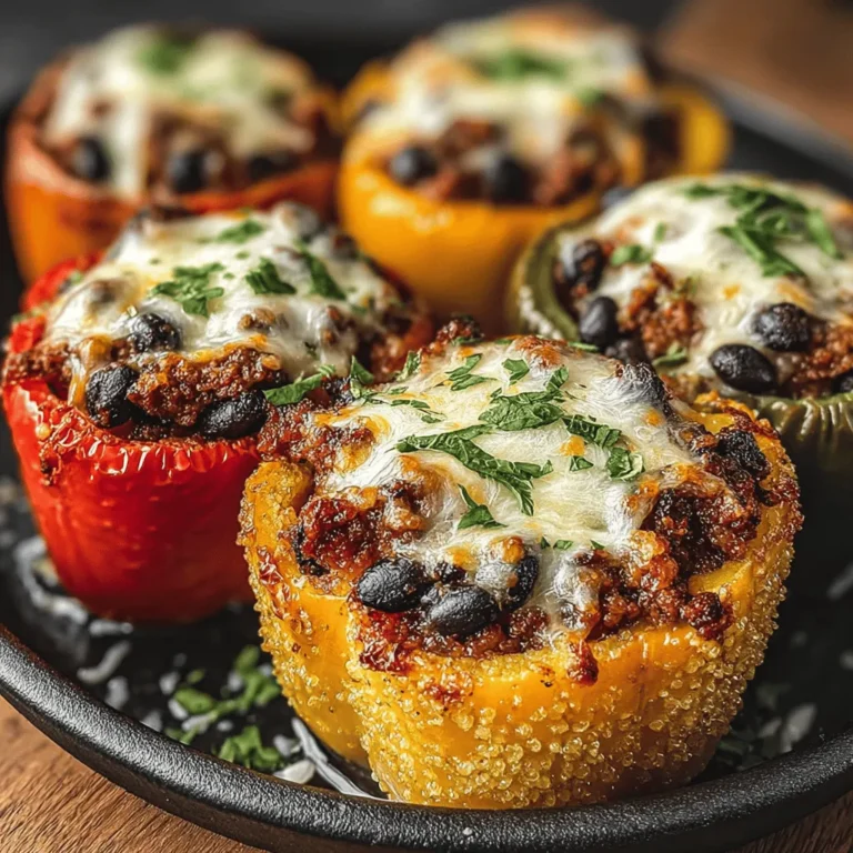 Hearty Turkey and Quinoa Stuffed Peppers are a wholesome and satisfying meal that perfectly balances lean protein, nutritious grains, and vibrant vegetables. This dish not only pleases the palate but is also versatile enough to accommodate various dietary preferences, making it an ideal choice for family dinners or meal prep. With the health benefits of turkey and quinoa, this recipe sets the stage for a nutritious feast that everyone will enjoy.