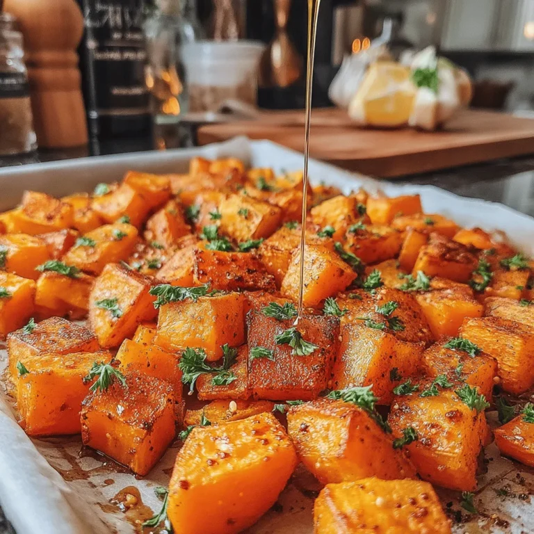 Oven Roasted Spiced Butternut Cubes are a delightful addition to any meal, offering a warm and inviting flavor that celebrates the essence of fall. This recipe not only highlights the natural sweetness of butternut squash but also integrates a blend of spices that elevate its taste profile, making it a perfect side dish for family gatherings or a cozy weeknight dinner.
