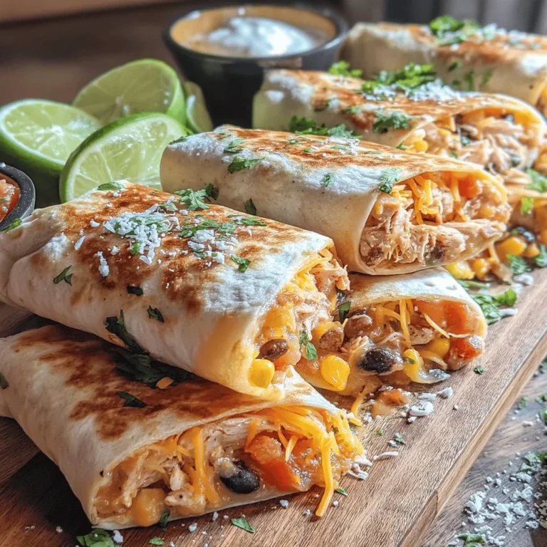 Spicy Southwest Chicken Wraps are a delightful fusion of flavors and textures, making them a perfect quick meal for any time of the day. Combining tender chicken, zesty spices, and fresh vegetables, these wraps deliver a satisfying kick that excites the palate. They are not only delicious but also a healthy option, packed with nutrients and vibrant ingredients.