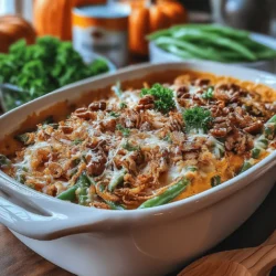 Pumpkin & Pecan Green Bean Casserole