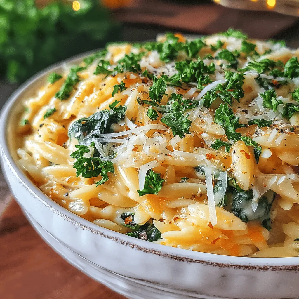 Garlic Heaven Orzo with Creamy Spinach Delight is a dish that brings comfort and flavor to your dinner table. This delightful recipe combines the rich taste of garlic with the creaminess of spinach, creating a satisfying meal that's perfect for any occasion. Whether you're cooking for family or entertaining guests, this dish is sure to impress.