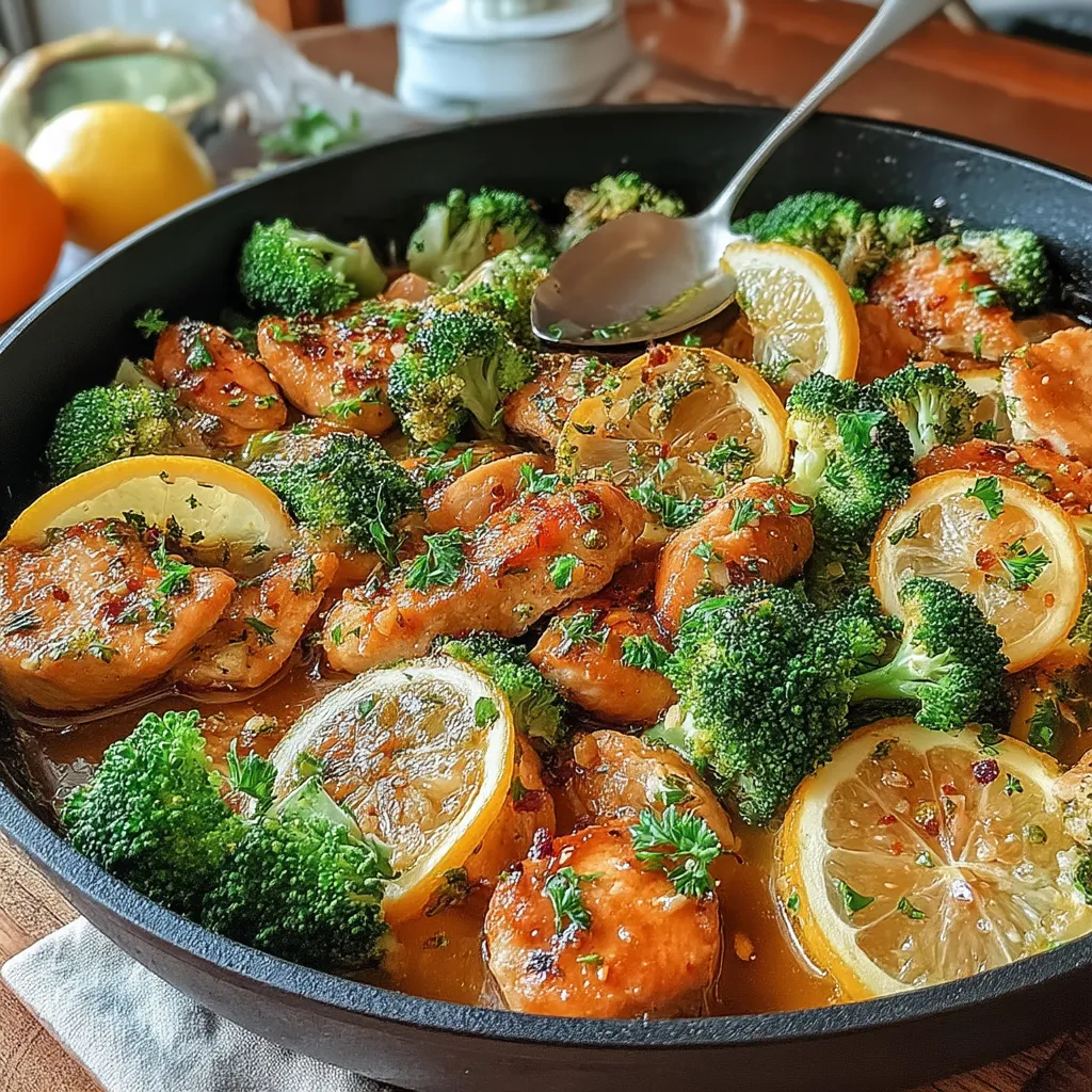 Zesty Skillet Lemon Chicken & Broccoli is a delightful dish that combines succulent chicken with vibrant broccoli, all infused with a refreshing lemony flavor. This recipe is perfect for busy weeknights when you crave something healthy and satisfying without spending hours in the kitchen.