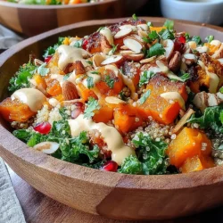 Vibrant Pumpkin Curry Kale Salad