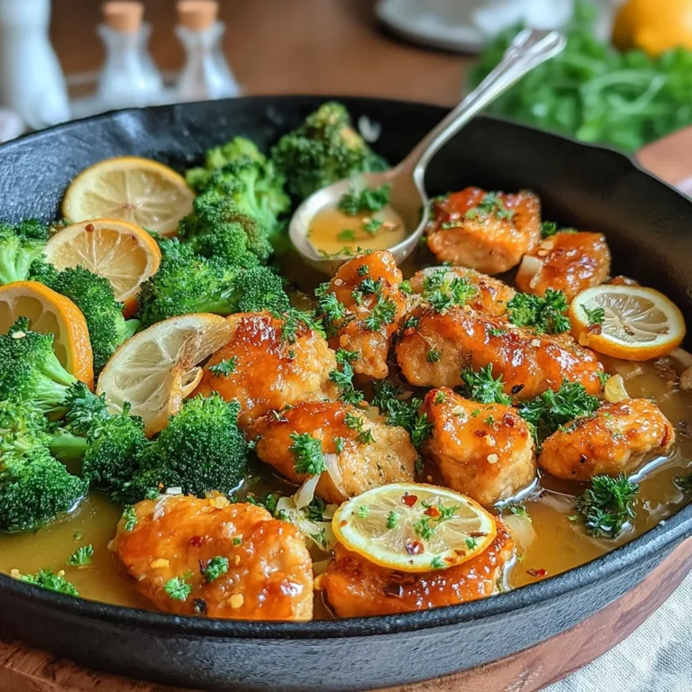 Zesty Skillet Lemon Chicken & Broccoli is a delightful dish that combines succulent chicken with vibrant broccoli, all infused with a refreshing lemony flavor. This recipe is perfect for busy weeknights when you crave something healthy and satisfying without spending hours in the kitchen.