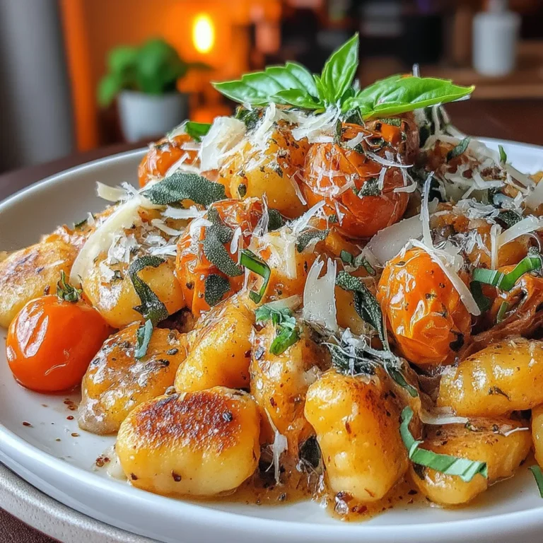 Quick Skillet Gnocchi with Sage Butter is a delightful and comforting meal that brings together simplicity and rich flavors in just 30 minutes. This dish is perfect for busy weeknights or casual gatherings, making it an ideal choice for anyone looking to whip up a deliciously satisfying meal without spending hours in the kitchen.