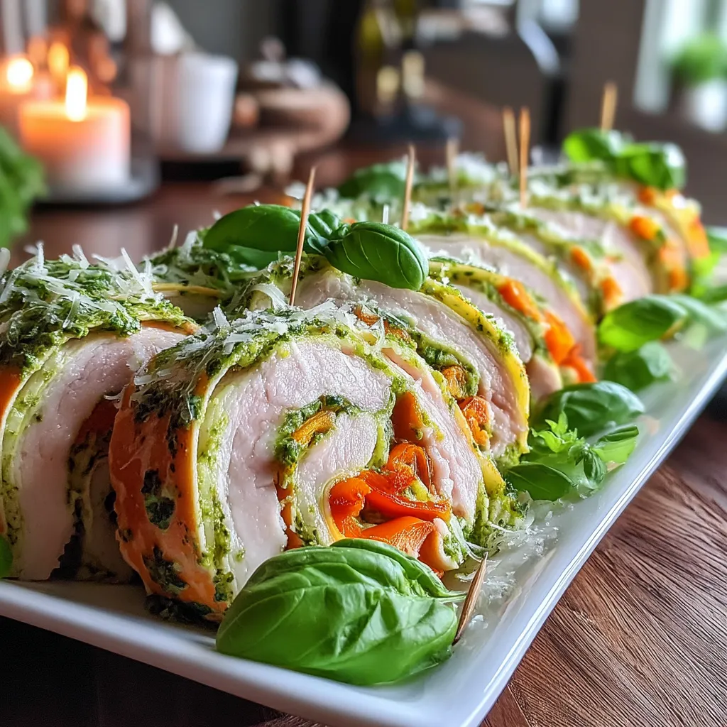 In our fast-paced lives, finding quick yet satisfying meal options can often be a challenge. If you're looking for a delightful appetizer or a light meal that combines flavor and convenience, the Quick Cheesy Pesto Turkey Roll-Ups are the perfect solution. This recipe not only boasts a harmonious blend of fresh ingredients but also caters to a variety of palates. With just a handful of ingredients and minimal preparation time, you can create a dish that is both visually appealing and delicious.