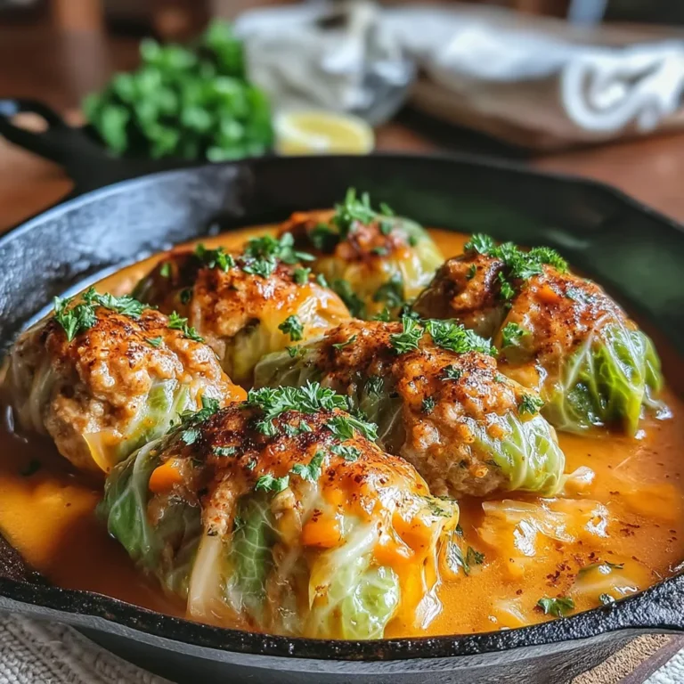 Cabbage rolls are a classic comfort food that offers a delightful blend of flavors while delivering a hearty, nutritious meal. These savory bundles of goodness are perfect for family gatherings or meal prep, making them a versatile option for any occasion. The use of ground turkey and fresh vegetables adds a modern twist to this traditional dish, ensuring it's not only delicious but also health-conscious.