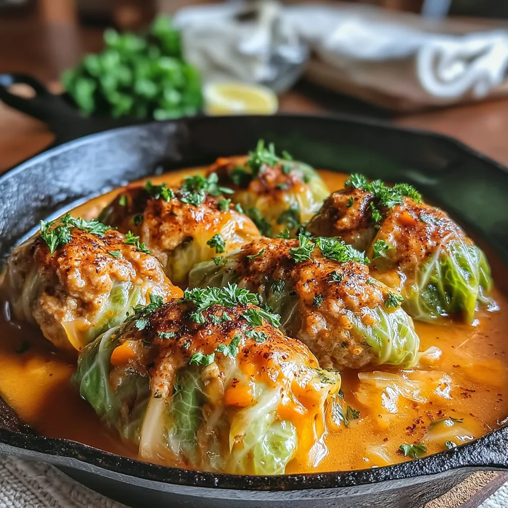 Cabbage rolls are a classic comfort food that offers a delightful blend of flavors while delivering a hearty, nutritious meal. These savory bundles of goodness are perfect for family gatherings or meal prep, making them a versatile option for any occasion. The use of ground turkey and fresh vegetables adds a modern twist to this traditional dish, ensuring it's not only delicious but also health-conscious.