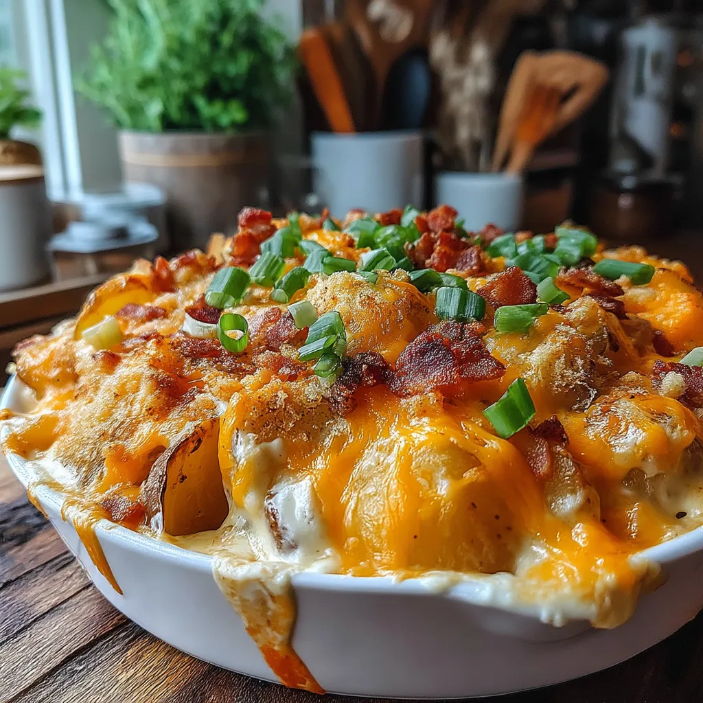 There's something undeniably comforting about a baked potato casserole. This dish combines the heartiness of potatoes with the rich, creamy goodness of cheese, making it a perfect choice for cold evenings or family gatherings. The Cozy Cheesy Baked Potato Casserole not only warms you up but also delights your taste buds with its melty, cheesy layers.