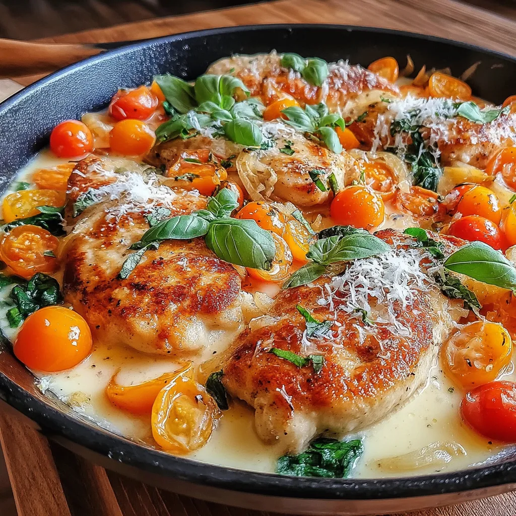 The Quick & Delightful Tuscan Chicken Skillet is a vibrant dish that brings the essence of Italian cuisine straight to your kitchen. With its rich creaminess, fresh vegetables, and tender chicken, this recipe is not only quick to prepare but also incredibly satisfying. Whether you're a seasoned chef or a novice in the kitchen, this skillet dish promises to impress.