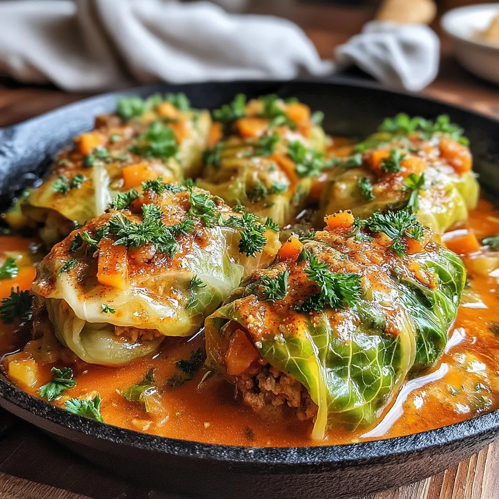 Cabbage rolls are a classic comfort food that offers a delightful blend of flavors while delivering a hearty, nutritious meal. These savory bundles of goodness are perfect for family gatherings or meal prep, making them a versatile option for any occasion. The use of ground turkey and fresh vegetables adds a modern twist to this traditional dish, ensuring it's not only delicious but also health-conscious.